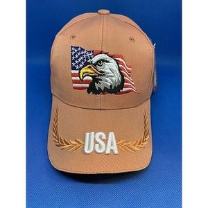 WWT USA American Flag Eagle Embroidered Patriotic Baseball Cap Hat Adjustable